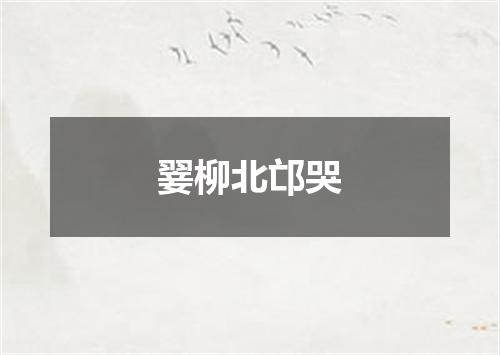 翣柳北邙哭