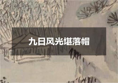 九日风光堪落帽