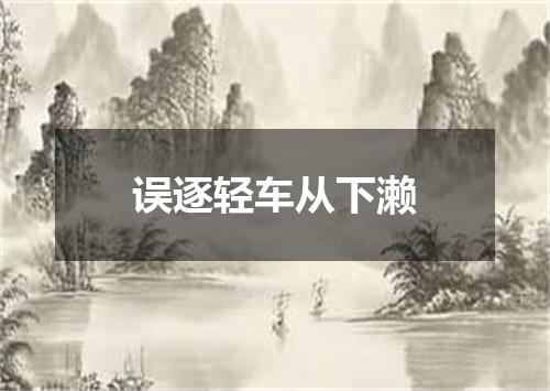 误逐轻车从下濑