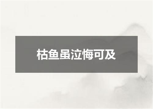 枯鱼虽泣悔可及