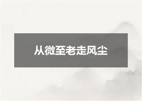 从微至老走风尘