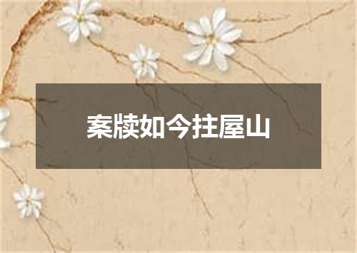 案牍如今拄屋山