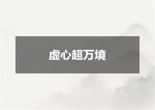 虚心超万境