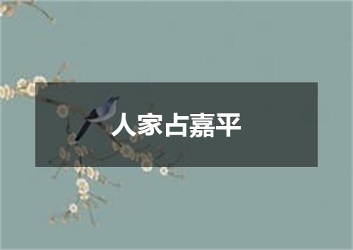 人家占嘉平