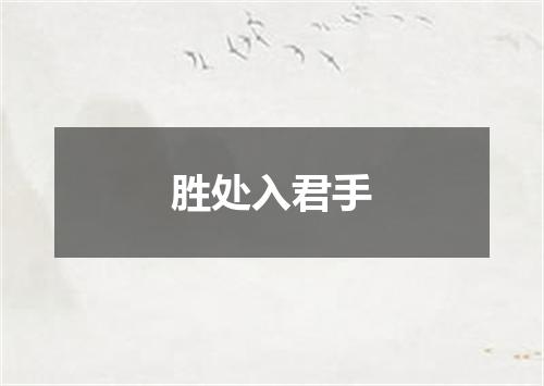 胜处入君手