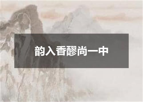 韵入香醪尚一中