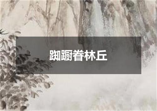 踟蹰眷林丘