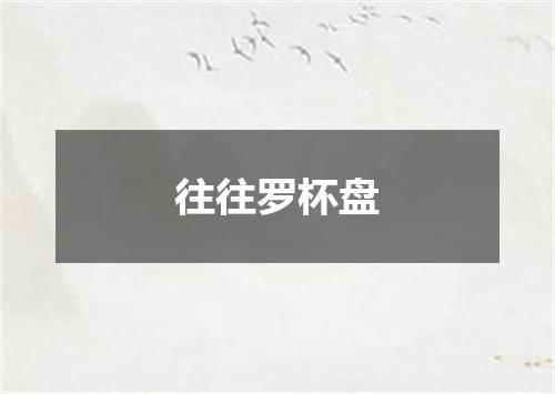 往往罗杯盘