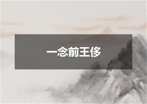 一念前王侈