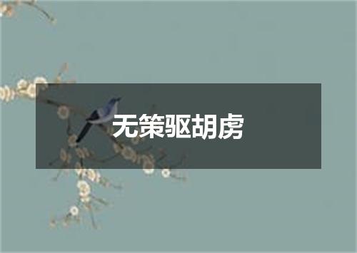无策驱胡虏