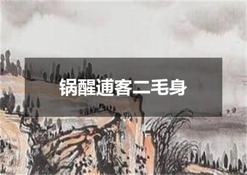 锅醒逋客二毛身