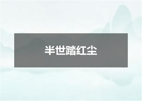 半世踏红尘