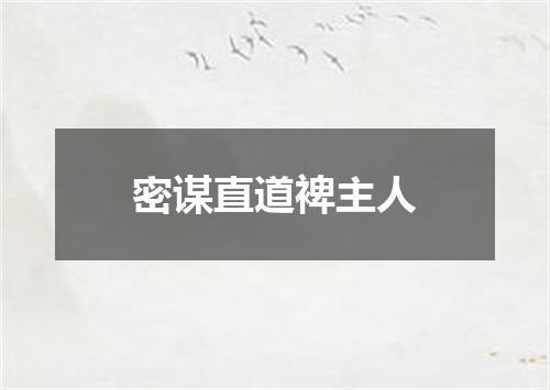 密谋直道裨主人