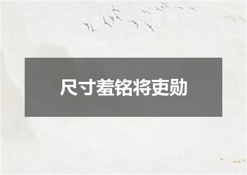 尺寸羞铭将吏勋