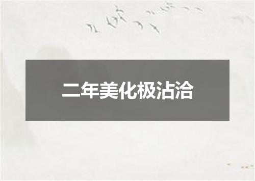二年美化极沾洽