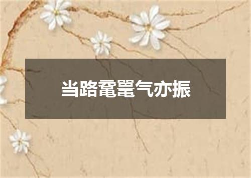 当路鼋鼍气亦振