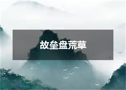 故垒盘荒草