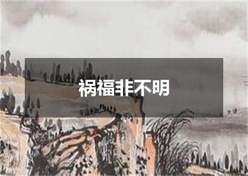 祸福非不明