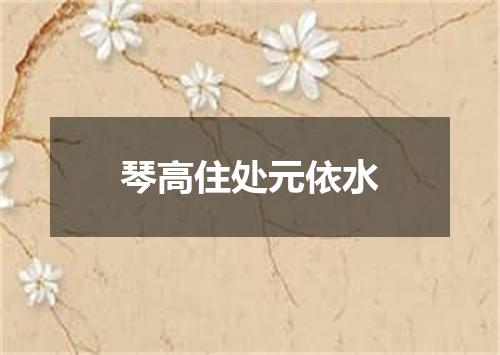 琴高住处元依水