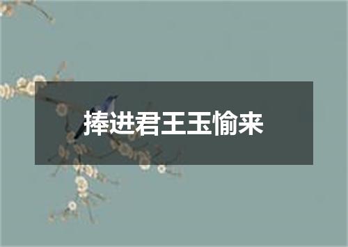 捧进君王玉愉来