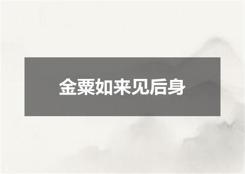 金粟如来见后身