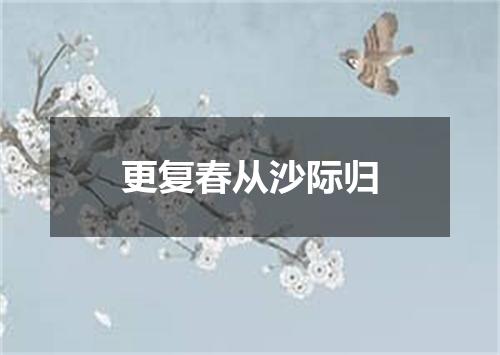 更复春从沙际归