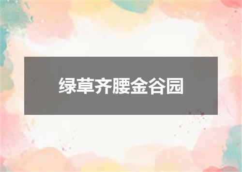 绿草齐腰金谷园