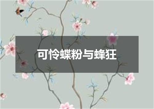 可怜蝶粉与蜂狂