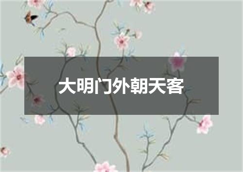 大明门外朝天客