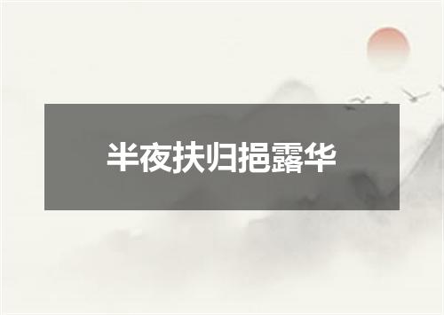 半夜扶归挹露华