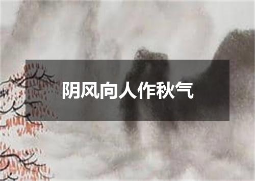阴风向人作秋气