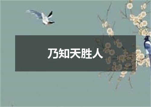 乃知天胜人