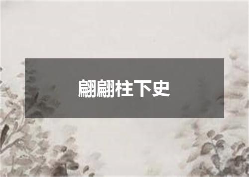 翩翩柱下史