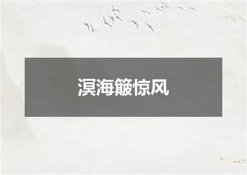 溟海簸惊风