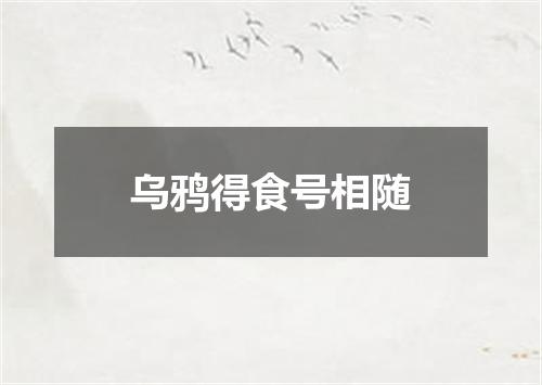 乌鸦得食号相随