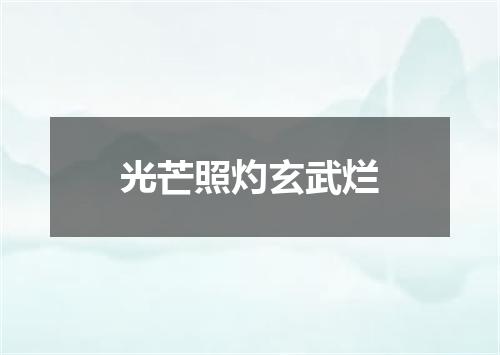光芒照灼玄武烂