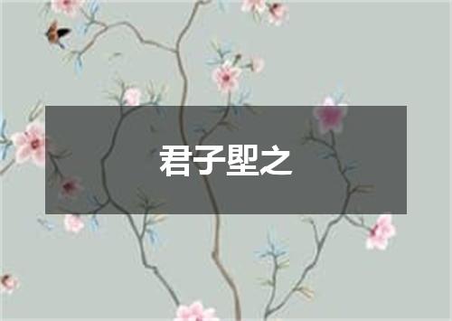 君子堲之