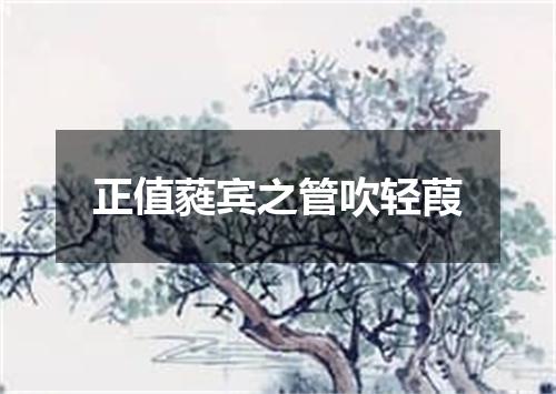 正值蕤宾之管吹轻葭