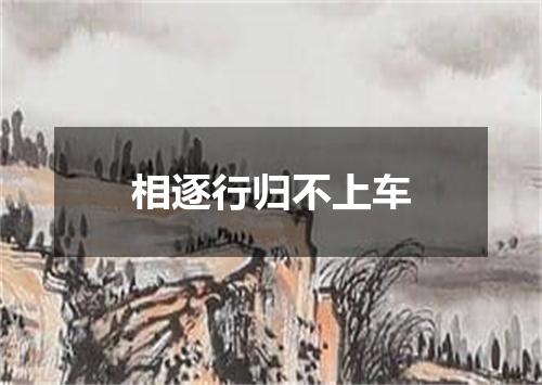 相逐行归不上车