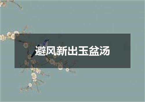 避风新出玉盆汤