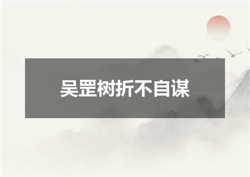 吴罡树折不自谋