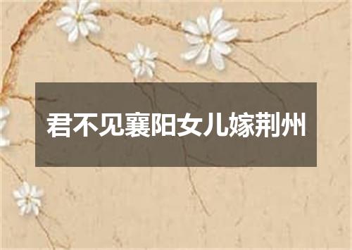 君不见襄阳女儿嫁荆州