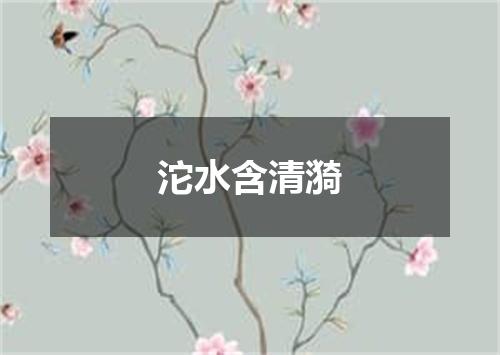 沱水含清漪