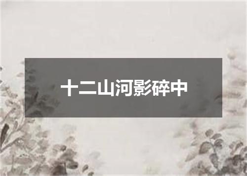 十二山河影碎中
