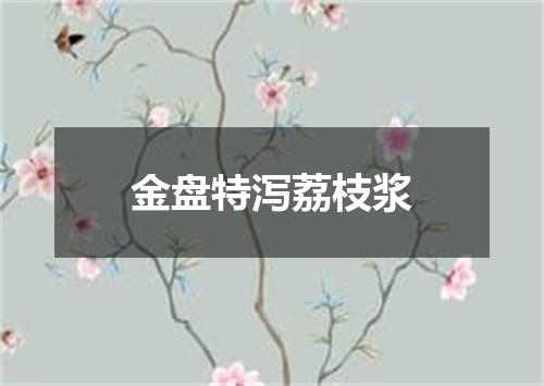 金盘特泻荔枝浆