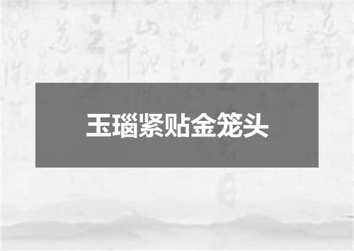 玉瑙紧贴金笼头