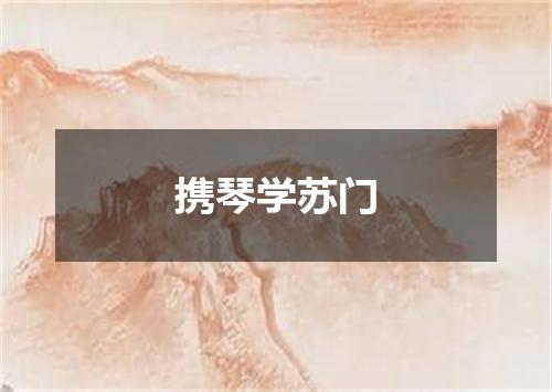 携琴学苏门