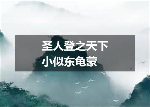 圣人登之天下小似东龟蒙