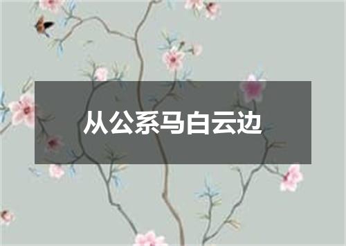 从公系马白云边