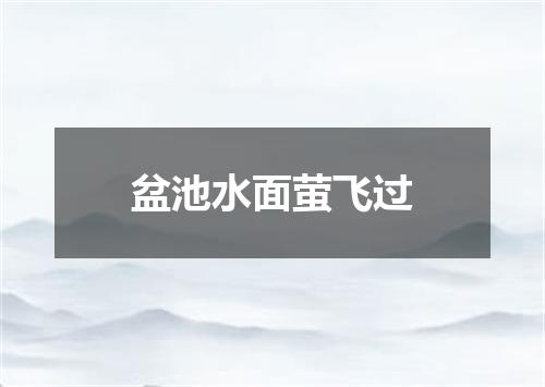 盆池水面萤飞过